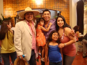 M with Davids Family Mauricio with the Matias Family!